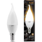 Лампа Gauss LED Свеча на ветру E14 6.5W 520lm 3000K 104101107 (артикул 15869243) – фото 1