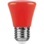 Светодиодная лампа FERON 1W 230V E27 красный, LB-372 25911 (артикул 16041281) – фото 1
