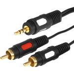 Шнур REXANT Стерео 3,5 мм - 2 RCA, длина 5 мeтров 17-4235 (артикул 16197199) – фото 1