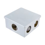Коробка IEK, распределительная, ОП 85x85x40 мм, IP44, KM41235, 6 кабельных вводов, ИЭК, UKO11-085-085-040-K41-44 (артикул 15166736) – фото 1