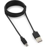 Кабель Гарнизон USB 2.0 A(M) - micro-B(M) 5P, 1.8м, черный, пакет Pro GCC-mUSB2-AMBM-1.8M (артикул 16249504) – фото 1