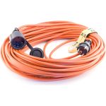 Силовой удлинитель без катушки УС1-Е-50 У-161, ПВС 3x1.5, 50м, 16А, 1 розетка с з/к LUX 16550 4606400419181 (артикул 15545897) – фото 1