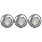 Фонарь ЭРА SB-504 NEW пушлайт Аврора COB, 3xAAA, серебристый, 3шт Б0031043 (артикул 15758434) – фото 1
