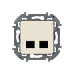 Двойная розетка RJ 45 Legrand - категория 6 - UTP - INSPIRIA - слоновая кость 673841 (артикул 20964543) – фото 1