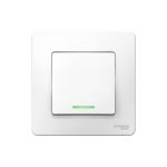 1-клавишный выключатель Schneider Electric BLANCA с подсветкой, 10А, 250B, БЕЛЫЙ BLNVS010111 (артикул 16314282) – фото 1