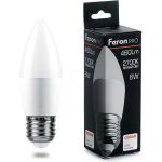 Светодиодная лампа FERON PRO LB-1306 Свеча E27 6W 2700K OSRAM LED 38050 (артикул 16233660) – фото 1