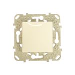 Механизм переключателя Schneider Electric 1-клавишный UNICA проходной, бежевый SchE MGU5.203.25ZD (артикул 15170525) – фото 1