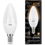 Светодиодная лампа LED E14 6.5W 3000К Gauss Candle 103101107 (артикул 15499839) – фото 1
