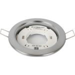 Металлический встраиваемый светильник Ultraflash матовый хром GX-53-04 14058 (артикул 16122192) – фото 1