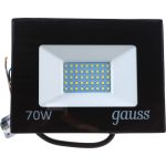 Светодиодный прожектор Gauss Elementary 70W 4370lm IP65 6500К черный ПРОМО 613100370P (артикул 16233559) – фото 1