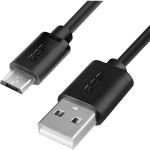 Кабель USB 20 AM-microB 5pin GCR 0,75m черный VIVUAI8MCB6-BB2S-0.75m (артикул 16432953) – фото 1