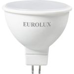 Светодиодная лампа Eurolux LL-E-MR16-7W-230-2,7K-GU5.3, рефлектор, 7Вт, теплый белый, GU5.3/ 76/2/23 (артикул 16278738) – фото 1