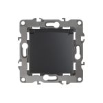 Розетка ЭРА 12-2103-05 2P+E Schuko со шторками с крышкой, 16A-250В, IP20, антрацит Б0014697 (артикул 15840948) – фото 1