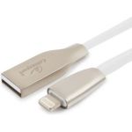 Кабель для Apple Cablexpert серия Gold, AM/Lightning, длина 1м, белый, блистер CC-G-APUSB01W-1M (артикул 16206460) – фото 1