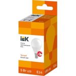 Лампа IEK LED G45 шар 5 Вт 230 В 3000К E14 LLE-G45-5-230-30-E14 (артикул 16140992) – фото 1