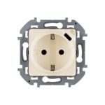 Розетка 2К+З 16А 250В с зарядным устройством USB Legrand 1.5А 5В - INSPIRIA слоновая кость 673771 (артикул 20964411) – фото 1