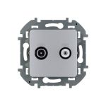 Двухкабельная розетка TV/SAT Legrand - INSPIRIA - алюминий 673882 (артикул 20964819) – фото 1