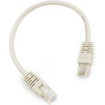 Патч-корд Cablexpert UTP PP6U-0.25M кат.6, 0.25м, литой, многожильный серый PP6U-0.25M (артикул 15933209) – фото 1