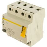 Выключатель дифференциального тока IEK 4п 40A 300mA тип AC ВД1-63 ИЭК MDV10-4-040-300 (артикул 15165078) – фото 1