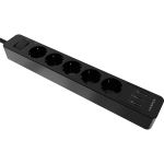 Удлинитель с USB зарядкой HARPER UCH-530 Black H00003010 (артикул 18373057) – фото 1