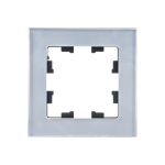 1-местная рамка Schneider Electric AtlasDesign NATURE стекло алюминий ATN320301 (артикул 18109705) – фото 1