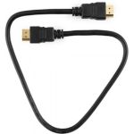 Кабель HDMI Cablexpert, 0.5м, v2.0, 19M/19M, позолоченные разъемы, экранировка, пакет, черный CC-HDMI4-0.5M (артикул 16205287) – фото 1
