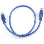 Патч-корд Cablexpert UTP PP12-0.5M/B кат.5e, 0.5м, литой, многожильный синий PP12-0.5M/B (артикул 15933218) – фото 1