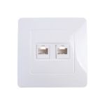 Двойная розетка Schneider Electric BLANCA, С/У, компьютерная, RJ45, категория 5E, белый BLNIS045451 (артикул 16314274) – фото 1