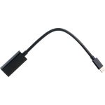 Переходник Cablexpert, miniDisplayPort - HDMI, 20M/19F, кабель 15 см, черный, пакет, A-mDPM-HDMIF-02 (артикул 16206448) – фото 1