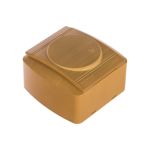 Розетка с крышкой Lezard DEMET с заземлением, ясень 711-4700-123 (артикул 16192869) – фото 1