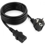 Кабель питания Cablexpert Schuko-C13, 3.0м, 6А, черный, с заземлением PC-186-10 (артикул 16206341) – фото 1