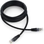 Патч-корд Cablexpert UTP PP12-3M/BK 5e, 3м, литой, многожильный чёрный PP12-3M/BK (артикул 15933158) – фото 1
