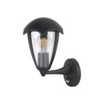 Светильник Uniel UUL-S81A, 60W/E27, SENSOR, IP54, BLACK, уличный, под лампу Е27, с датчиком движения UL-00006813 (артикул 16264214) – фото 1