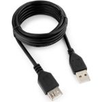 Кабель-удлинитель Cablexpert USB2.0 Pro AM/AF, 1.8м, экран, черный, пакет CCP-USB2-AMAF-6 (артикул 16016941) – фото 1