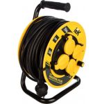 Удлинитель на катушке с термозащитой 4х30м УК30 3х1.5 IP44 IEK Industrial plus WKP15-16-04-30-44 280613 (артикул 15526899) – фото 1
