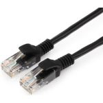 Патч-корд Cablexpert UTP PP12-1.5M/BK кат.5e, 1.5м, литой, многожильный чёрный PP12-1.5M/BK (артикул 15933247) – фото 1