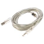 Кабель Cablexpert USB 2.0 Pro AM/BM, 3м, экран прозрачный CCF-USB2-AMBM-TR-10 (артикул 16205171) – фото 1
