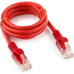 Патч-корд Cablexpert UTP PP12-1M/R кат.5e, 1м, литой, многожильный красный PP12-1M/R (артикул 15933180) – фото 1