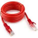 Патч-корд Cablexpert UTP PP12-2M/R кат.5e, 2м, литой, многожильный красный PP12-2M/R (артикул 15933182) – фото 1