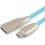 Кабель Cablexpert серия Gold USB 2.0 AM/micro-B, длина 1м, синий, блистер CC-G-mUSB01Bl-1M (артикул 16205348) – фото 1