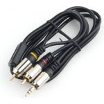 Кабель Cablexpert аудио, 3.5 джек/2хRCA, 2м, блистер, черный CCAB-02-35M2RM-2MB (артикул 16205164) – фото 1