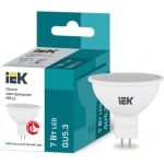 Светодиодная лампа IEK ECO MR16 софит 7Вт 230В 4000К GU5.3 LLE-MR16-7-230-40-GU5 (артикул 16302061) – фото 1