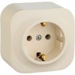 Розетка Legrand 2К+З без шторок, слоновая кость 782241 (артикул 16015226) – фото 1