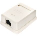 Розетка Cablexpert NAS212 RJ-45 кат.STP 5e внешняя экранированная 1 порт, 110&amp;Krone NAS212 (артикул 15933245) – фото 1
