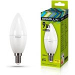 Электрическая светодиодная лампа Ergolux LED-C35-9W-E14-3K Свеча 9Вт E14 3000K 172-265В 13167 (артикул 15905374) – фото 1