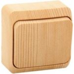 Переключатель Schneider Electric Lexel Этюд Дача Сосна 1-клавишный, наружный BA10-004D (артикул 15170251) – фото 1