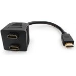 Разветвитель Cablexpert HDMI HD19F/2x19F, 1 компьютерный 2 монитора, пасcивный, Full-HD, 3D, 1.4v DSP-2PH4-002 (артикул 16016899) – фото 1