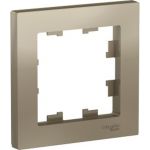 Рамка Schneider Electric 1-м ATLAS DESIGN шампань ATN000501 (артикул 15873800) – фото 1