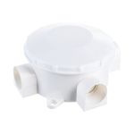 Распаячная коробка ЭРА KOR70353w открытой установки, трехрожковая, белая IP42 Б0052726 (артикул 19483296) – фото 1