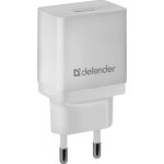 Сетевой адаптер Defender EPA-10 белый, 1хUSB, 5V/2.1А, пакет 83549 (артикул 16125407) – фото 1